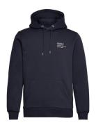 Small Logo Hoodie Tops Sweat-shirts & Hoodies Hoodies Navy GANT