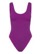 Piece Swimsuit Badedrakt Badetøy Purple Etam