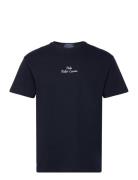 26/1 Jersey-Ssl-Tsh Tops T-shirts Short-sleeved Navy Polo Ralph Lauren