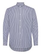 Kent Poplin Shirt Tops Shirts Casual Blue Les Deux