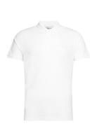 Reg Tonal Shield Ss Polo Tops Polos Short-sleeved White GANT