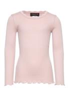 Rkbeatha Ls Lace Top Tops T-shirts Long-sleeved T-shirts Pink Rosemund...