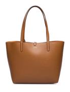 Faux Pebble Grain-Rvrsble Tote-Tte- Shopper Veske Brown Lauren Ralph L...