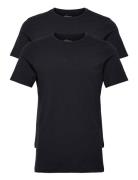 2-Pack Crew-Neck Tops T-shirts Short-sleeved Black Bread & Boxers