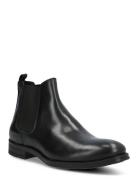 Jfwargo Leather Chelsea Ln Støvletter Chelsea Boot Black Jack & J S