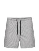 Onsted Stripe Seersucker Swim Noos Badeshorts Black ONLY & SONS