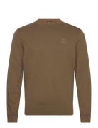 Kanovano Tops Knitwear Round Necks Khaki Green BOSS