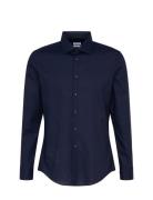 Business Kent Patch12 Tops Shirts Business Navy Seidensticker