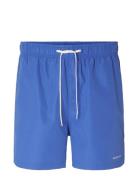 Slhdane Swimshorts W Badeshorts Blue Selected Homme