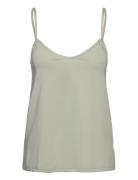 Strap Top Tops T-shirts & Tops Sleeveless Green Rosemunde