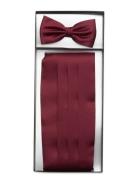 Ceremony Cummerbund Sløyfe Burgundy Amanda Christensen