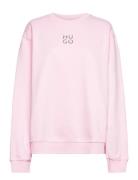 Classic Crew Tops Sweat-shirts & Hoodies Sweat-shirts Pink HUGO