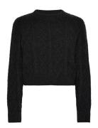 Eliette Crew Neck Crop 14938 Tops Knitwear Jumpers Black Samsøe Samsøe