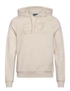 Sweatshirts Tops Sweat-shirts & Hoodies Hoodies Cream EA7