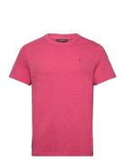 Watson Slub Tee Designers T-shirts Short-sleeved Pink Morris