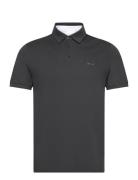 Mercerized Jersey Ss Rugger Tops Polos Short-sleeved Black GANT