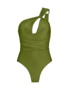 Holbox Shine Bs H Badedrakt Badetøy Green Hunkemöller