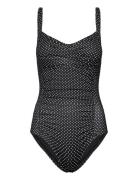 Potenza Solid Swimsuit Recycled Badedrakt Badetøy Black Panos Emporio