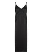 Sachigz Slip Dress Maxikjole Festkjole Black Gestuz