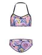 Bikini W. Halterneck, Aop Bikini Multi/patterned Color Kids