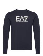 T-Shirt Tops T-shirts Long-sleeved Navy EA7