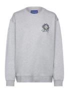 Over D Crew_B Tops Sweat-shirts & Hoodies Sweat-shirts Grey HUGO BLUE