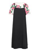 Roses Aop Dress Set Dresses & Skirts Dresses Casual Dresses Short-slee...