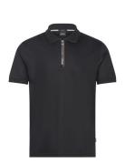 C-Polston 36 Tops Polos Short-sleeved Black BOSS