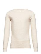 Nkfkab Ls Slim Top Noos Tops T-shirts Long-sleeved T-shirts Beige Name...