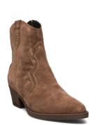 Women Boots Shoes Boots Ankle Boots Ankle Boots With Heel Brown Tamari...