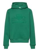 Tonal As Hoodie Tops Sweat-shirts & Hoodies Hoodies Green GANT