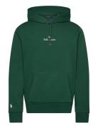 Logo Double-Knit Hoodie Tops Sweat-shirts & Hoodies Hoodies Green Polo...