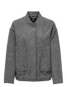 Onlgaia Boucle Bomber Cc Otw Bomberjakke Grey ONLY