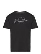 Jjferris Tee Ss Crew Neck Mni Tops T-shirts Short-sleeved Black Jack &...