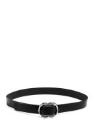 Pcmikka Leather Jeans Belt Noos Belte Black Pieces