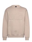 Sweatshirt Tops Sweat-shirts & Hoodies Sweat-shirts Beige Armani Excha...