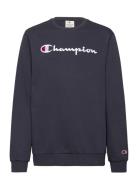 Crewneck Sweatshirt Tops Sweat-shirts & Hoodies Sweat-shirts Navy Cham...