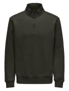 Onsconnor Reg 1/4 Zip Sweat Tops Sweat-shirts & Hoodies Sweat-shirts K...