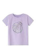 Nmfjelis Ss Top Tops T-shirts Short-sleeved Purple Name It