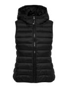 Onlnewtahoe Hood Waistcoat Otw Vests Padded Vests Black ONLY