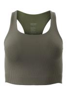 Rib Paloma Bra Lingerie Bras & Tops Sports Bras - All Green Girlfriend...