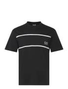 T-Shirt Tops T-shirts Short-sleeved Black EA7