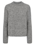 Nuzindi Pullover Tops Knitwear Jumpers Grey Nümph