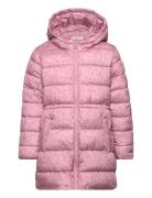 Quilted Long Coat Fôret Jakke Pink Mango