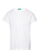 T-Shirt Tops T-shirts Short-sleeved White United Colors Of Benetton