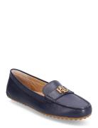 Barnsbury Nappa Leather Driver Mokasiner Lave Sko Navy Lauren Ralph La...