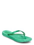 Flip Flop With Glitter Shoes Summer Shoes Sandals Flip Flops Green Ils...