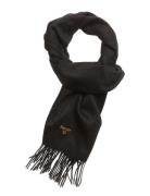 Barbour Pln Lwool Scar Accessories Scarves Winter Scarves Black Barbou...