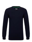 Barbour Ess V Neck Tops Knitwear V-necks Navy Barbour