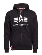 Basic Zip Hoodie Designers Sweat-shirts & Hoodies Hoodies Black Alpha ...